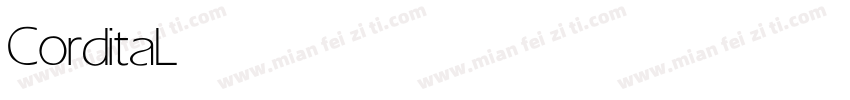 Cordita Light字体转换